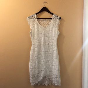 White lace dress
